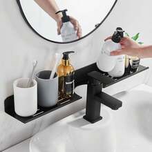 CYPNEstante Organizador de Pared de Acero Inoxidable SUS 304 Sin Taladro Carga 18 KG para Baño Cocina Hotel 60cmFashion - 60 centímetros - Ver 2