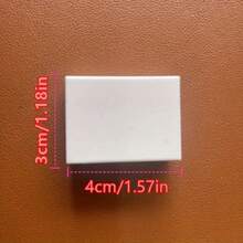 1pc Suede Eraser Shoe Cleaner, Rubber Cleaning Sponge For Sneakers, Leather Shoes, Removes Dirt And Stains - White - View 6