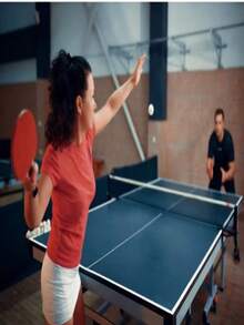 乒乓球拍，室内/室外乒乓球训练拍，适用于娱乐、训练和专业用途的乒乓球拍 - 紅色 - 查看 5