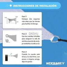 6x6x6m Triangle Sun Shade Sail with D-Rings & Ropes, Heavy-Duty UV Block Shade Cloth for Outdoor Patio Garden Terrace (Gray) - Gris - Ver 6