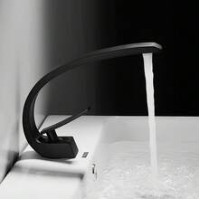 1 st. modern badrumsblandare med ett hål, mattsvart massiv mässingsblandare, unik badrumsblandare - Multifärgad - Visa 9