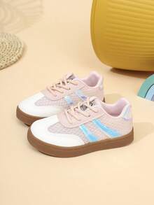 Fashionable Korean Style Canvas Oxford Sneakers, Suitable For Students Outdoor/Indoor, Breathable Mesh, All Seasons - Pink - View 4