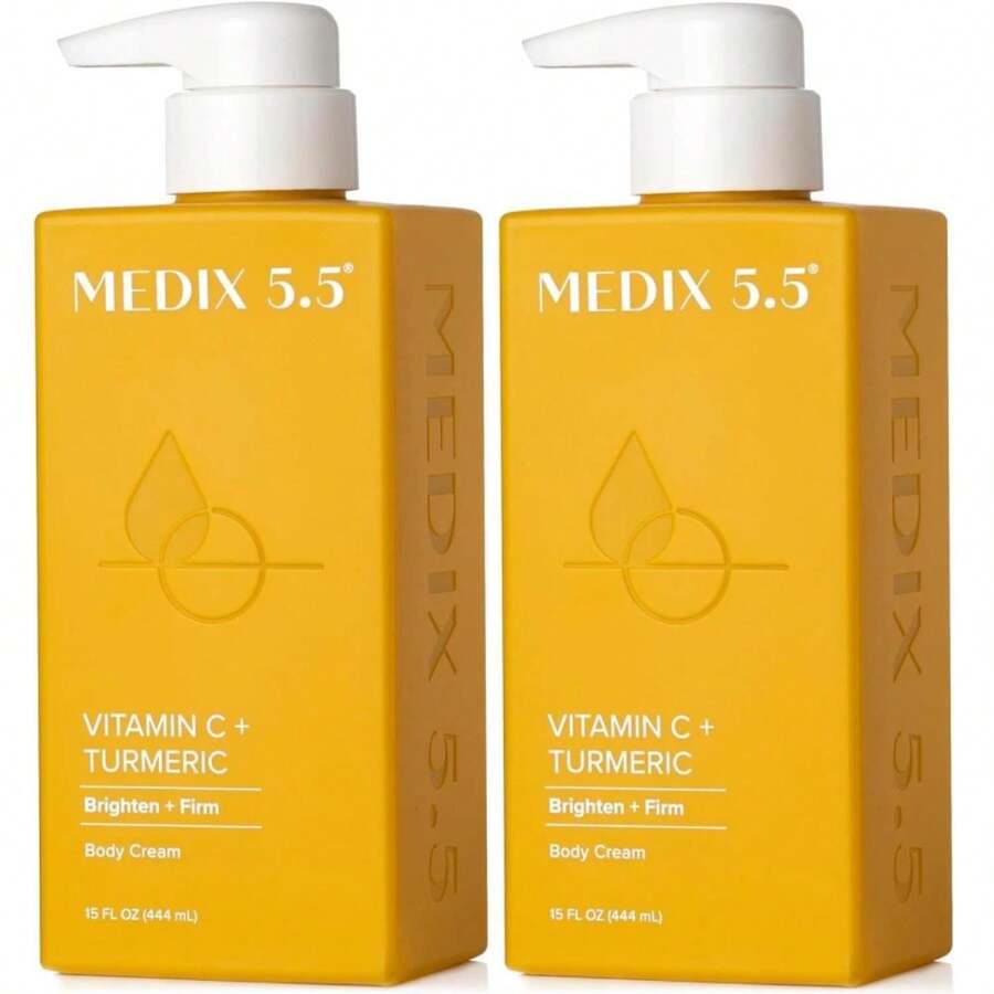 Medix 5.5 Vitamin C Cream Face Lotion &Amp; Body Lotion Moisturizer | Anti Aging Skin Care Firming &Amp; Brightening Cream Diminishes The Look Of Uneven Skin Tone, Age Spots, &Amp; Sun Damaged Dry Skin, (2-Pack) - MàuC - Xem 1