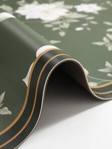 Entrance Doormat, Leather PVC Non-Slip Washable Carpet Door Mat, Red - Multicolor - View 4