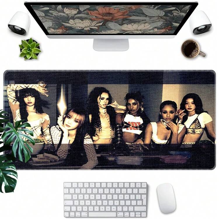1 件 KATSEYE 女团主题高清印花桌垫，多功能 XXL 鼠标垫，键盘游戏鼠标垫，办公电脑及游戏桌面垫。馈赠亲友的完美礼物。 - 彩色 - 查看 20
