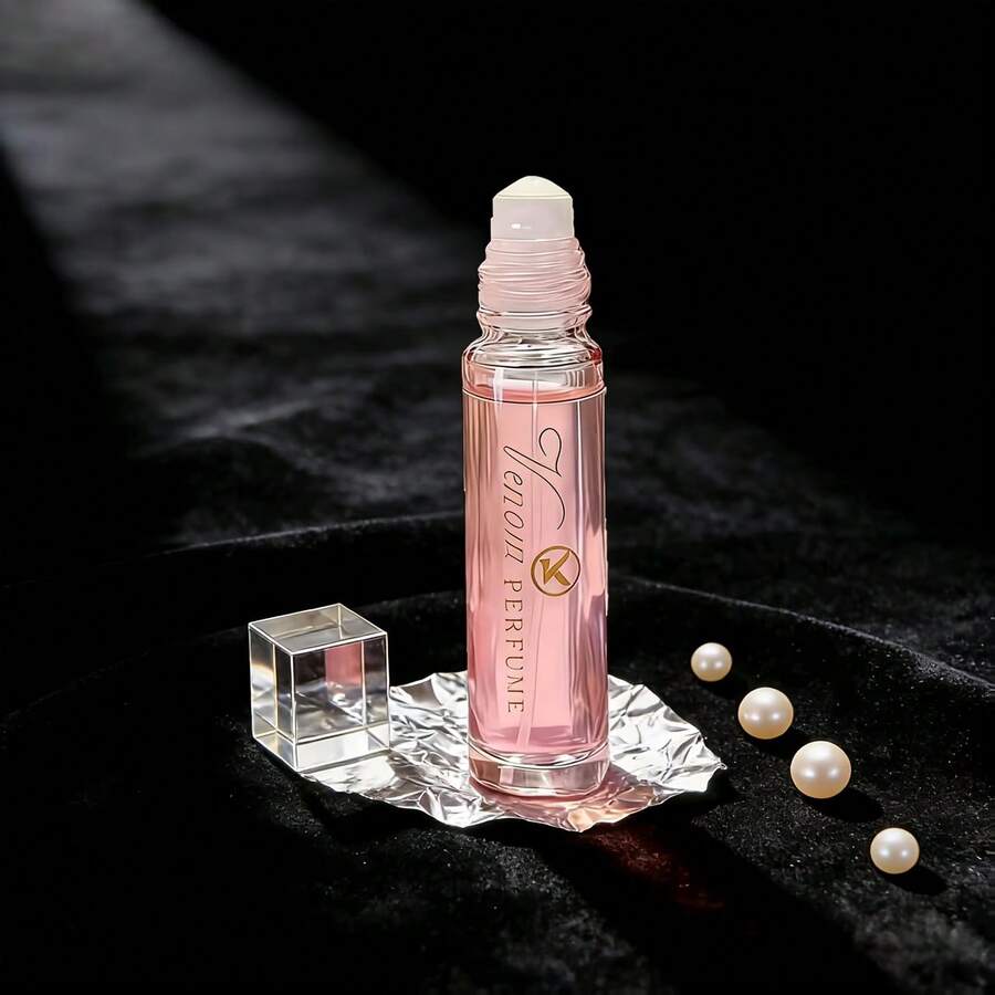 0.34 Fl Oz. Powdered Fresh Fragrance Body Oil | Unisex, Cologne Roll-On, Sweet Floral Essential Oil, Roll-On Design, Suitable For Day And Night Use, Portable, Long-Lasting Scent, Enhances Endurance And Increases  - Ideal Valentine's Day And Birthday Gift - 甜美風 - 查看 1