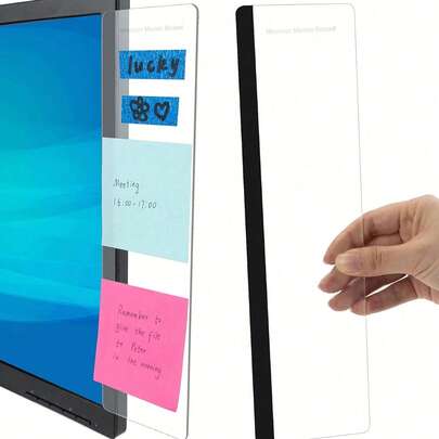 Phụ kiện bàn làm việc văn phòng - Bảng ghi chú gắn màn hình máy tính, giá đựng giấy ghi nhớ, đồ trang trí nhà cửa unisex.