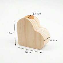 1pc Customized Wooden Candle Holder, Can Customize With Personal Photo, Name, Text, Date, Anniversary Decor, Heart-Shaped, Gift For Girlfriend/Boyfriend/Dad/Mom, Festival/Birthday/Valentine's Day - Multicolor - View 8