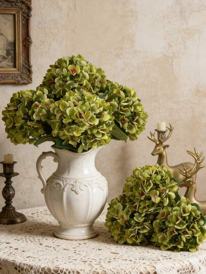 1 pieza Flor de Hortensia realista con tallo - Adecuada para decoración de boda, decoración del hogar, decoración de jardín, decoración de ceremonia de graduación, decoración de fiesta de revelación de género, ducha nupcial, recuerdos de fiesta, decoraciones de fiesta, ramo nupcial, decoración exterior, decoración de primavera, regalos del Día de la Madre, regalos para la mejor amiga, regalos de cumpleaños, ramo nupcial, regalos para mujeres, flores falsas, plantas falsas, decoración del hogar, decoraciones de boda, accesorios de boda, regalos del Día de San Valentín, flores artificiales, Navidad