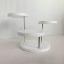 Giá trưng bày bánh cupcake acrylic nhiều tầng, giá trưng bày nhẫn/bánh cupcake, phụ kiện trang trí tiệc, giá trưng bày bánh ngọt và tráng miệng hình tròn nhiều tầng, thích hợp để trưng bày nhẫn, bông tai, tượng nhỏ, phụ kiện cưới màu đen và trong suốt. - Nhiều màu - Xem 18
