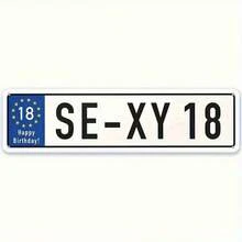 1pc 2D Flat Metal 18th Birthday Commemorative Plaque, Durable Iron Wall Decor, Suitable For Indoor/Outdoor Party Decoration, Easy To Hang, Perfect Gift For Teenagers - Multicolor - View 2