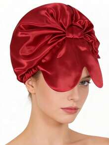 Women's Double-Layer Cotton Sleep Cap, Eye Mask Twist Headband, Satin Sleep Cap, Shower Cap, Breathable Sleep Cap, Hair Care Cap, Silk Sleep Cap Hair Sleep Cap - Multicolor - View 7