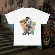 Magic Gonzalez Football Legend Maradona T-Shirt - White - View 1