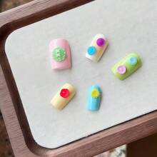 3D Buttons Gel Nail Art Mold Silicone Tools Nails Button Small Model Resin Buckle Molds For Accessories Supplies - Zyxp047 - 查看 7