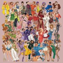 100pcs Pop Art Girl Stickers, Waterproof Stickers For Scrapbooking, Phone Cases, Notebooks, Laptops, DIY Crafts, Back To School Supplies, Gifts - Multicolor - View 1