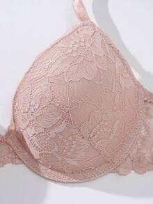 Hersunei Peach Girl 三件套多色性感蕾丝舒适钢圈聚拢文胸，女士款 - 彩色 - 查看 6