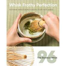 Matcha Whisk, Bamboo Whisk For Macha Tea, Standard Handcrafted Chasen, Quality Matcha Stirrer Brush, Matcha Powder Mixer Wisk For Authentic Tea Preparation - 1-pC Matcha Whisk - View 3