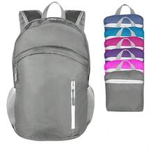 35L Mochila impermeable plegable y ligera para playa, con compartimento seco y húmedo, mochila HiFKing para hombres y mujeres, color negro - Gris - Ver 1