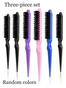 1 件装专业美发蓬松卷发梳，沙龙造型工具 - 彩色 - 查看 12