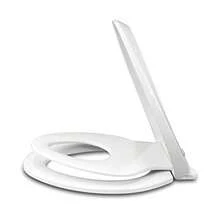 CYPNWSSROGY - Asiento de inodoro alargado con asiento de entrenamiento para ir al baño integrado asiento magnético y cubierta cierre lento se adapta tanto a adultos como a niños plástico blancoFashion - 219748372 - Ver 4