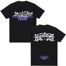 Camiseta para fans del álbum Rapper Lit Killah Tour 2025, ropa de hombre, moda, camiseta de manga corta oversized, retro, de algodón de alta calidad - Negro - Ver 1