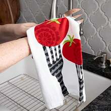 CYPNT-Fal Textiles Juego de Toallas de Cocina de algodón Tela con impresión de Doble Cara Paquete de 2 16 x 26 Pulgadas impresión de TenedorFashion - 227437719 - Ver 5