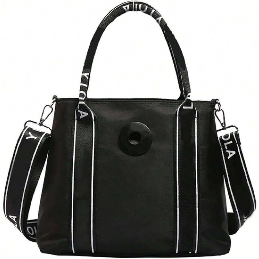 Tote Bag Mujer,Bolso tote con Correa Desmontable y Cremallera, bolsa de mano de moda, mini bolsas tote para mujer para viajes, compras, trabajo,40040266 - Teja - Ver 1