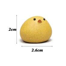 Decoración de arte de púrpura hecha a mano de mascota deé de pollo, juguete deé lindo para juego deé, adorno de escritorio llamativo, decoración de estantería - Polluelo - Ver 8