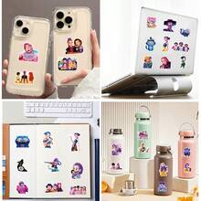 60/120pcs Cartoon Anime K-Pop Girl Group Stickers, Anime Character, Stickers, Children Stickers, Waterproof DIY Creative Stickers For Skateboard, Luggage, Notebook, Cup, Small Christmas Gift