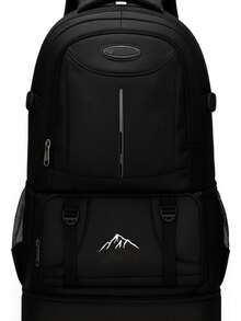 Sports Backpack With 10cm Expansion, Large Capacity, Durable - Black - View 2