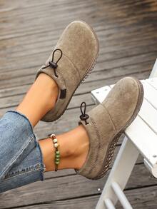 Women's Casual Slippers For Spring And Autumn, Non-Slip, Wear-Resistant, Lightweight And Comfortable Soft-Soled Women's Slippers, Suitable For Daily Wear And Indoor Activities - Khaki - View 4