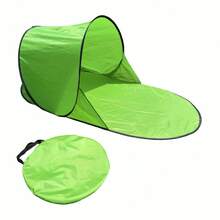 1个装速开沙滩帐篷 - 防紫外线遮阳篷，轻便沙滩凉亭，户外探险遮阳棚 - 30秒快速搭建 - 沙滩家庭必备 - 音乐节露营装备 - 后院遮阳 - 体育赛事遮阳 - 应急防晒