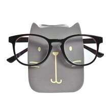 I'm Wood Multipurpose Eyeglass Phone Pen & Pencil Holder Stand Stationery Desk Organizer Accessories, For Home Office Desktop Decor Birthday Graduation Gifts "Dream Big Aim High" (Cat) - 貓 - 查看 7