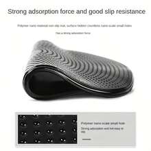 1pc Black Silicone Car Dashboard Anti-Slip Mat, Perfect Accessory For Car Interior! Easily Holds Phone, Decor, Perfume Bottles And More. Silicone Material Provides Excellent Anti-Slip Performance And Easy Cleaning, Keeping Your Car Interior Tidy. - 1pc Dot Car Anti-slip Mat - View 9