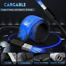 CYPN2 Pack Pulsera Deportiva LED3 Modos de Iluminación Brazalete Reflectante Pulseras Iluminadas de Alta Visibilidad para Corredores Ciclistas Excursionistas Dueños de Mascotas.Fashion - 219615244 - Ver 7