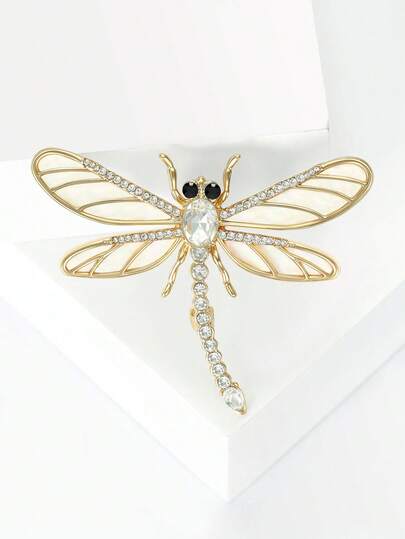 Luxury Rhinestone Dragonfly Brooches - Insect Pins For Women Unisex Casual Party Jewelry Accessories / Friends Gifts Badges Decoration