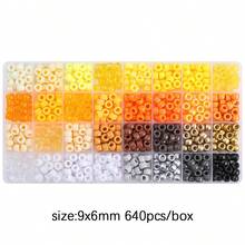 640Pcs Multi-Color Craft Bead Set (Organized Storage Box) Vibrant Assorted Beads For Creative DIY Projects Ideal For Jewelry Making & Handcrafts – Perfect For Crafters, Kids & DIY Enthusiasts - Multicolor - View 8
