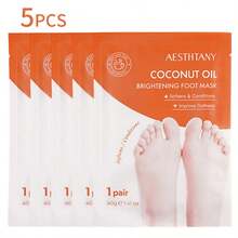 5片装保湿足膜 - 薰衣草/蜂蜜/视黄醇/椰子/乳木果油，每对40克，有助于缓解足部干燥、皲裂、脱皮，并减少关节皱纹，男女皆宜，适合手部松弛人士使用。 - 多色-5pcs - 查看 15