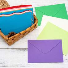 10 piezas de mini sobres con tarjetas de felicitación en blanco, adecuados para familiares, amigos y colegas, sobres autoadhesivos pequeños, perfectos para cumpleaños, notas de agradecimiento, fiestas, felicitaciones de Navidad y Año Nuevo (Tamaño 10*7/8*6) - Sobre blanquecino + tarjeta de notas blanquecina - Ver 3