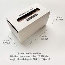 8 Rolls Retro Arts Adhesive Tapes, Flowers / Plaid Washi Tape Charming Vintage Washi Tape Set Thin Retro Decorative Masking Tapes For Journals Scrapbooking DIY Crafts Planners Gift Wrapping