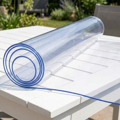 Clear Waterproof Table Protector – Stain & Scratch Resistant, Non-Slip Cover For Dining & Workspaces, Multiple Sizes,