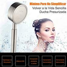 CYPNSendowtek Regadera de Teléfono de Mano Alcachofa de Ducha de Acero Inoxidable 304 con 1.5m Manguera Flexible de y Soporte de Ducha Filtro de Algodón Incorporado Adoptando Conector G 1/2'' - PlataFashion - 219302756 - Ver 3