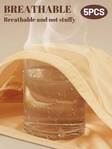 MEIYATING 5条装高腰塑形女士内裤，透气网眼交叉收腹蕾丝边三角裤，日常穿着 - 彩色 - 查看 5