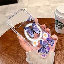 Cartoon cute butterfly Phone case  Suitable for  MOTO G85 G45 G34EDGE50PROEDGE60STYLUS  EDGE60 Halloween gift, Easter gift, gift for friends, gift for family. Transparent magnetic case - Mariposa magnética transparente 17-SKU1-RKWVJU de dibujos animados - Ver 5