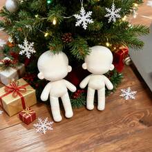 Mini Plush Doll Body Pattern (Makes 11.5cm Doll), A4 Size Reusable PET Stencil, DIY Doll Base, Easy Anime Character Sewing Template (8.3x11.7"), Reusable Anime / K-Pop Idol Doll Making Ruler - Multicolor - View 4