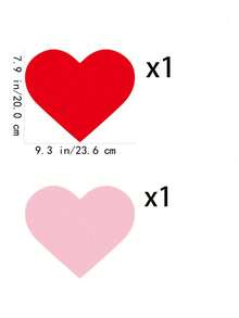 6pcs/1pc Heart-Shaped Plastic Decorations, Modern Garden Decor, Freestanding, Battery-Free, Suitable For Weddings And Outdoor Events - Multicolor - View 9