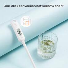 DELI LE553 Digital Thermometer, Direct Insertion Probe Fast Temperature Measurement, Smart Auto Sleep, Convenient And Practical For Home Kitchen Daily Temperature Monitoring - White - View 4
