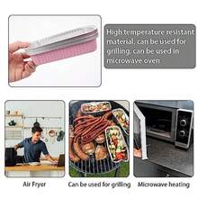 CYPNMini Moldes Rectangulares para Pan Paquete de 50 Minicajas de Aluminio Rosa con Tapa Rectangulares para Hornear con Tapas y Cucharas Latas Desechables Rectangulares Pink-Mini Aluminum Box-50pcsFashion - 227634219 - Ver 4