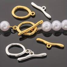 3pcs Asymmetrical Ring Oval OT Clasp, Glossy Round Circle Loose Connection Clasp, Minimalist Hollow Wavy Flower Pierced Ending Clasp, 3D Wave Asymmetric Buckle, Suitable For Jewelry DIY Bracelets, Necklaces, Anklets, Earrings, Hair Accessories, Pendants, Phone Straps, Keychains, Clothing Accessories, Craft Decoration - Multicolor - View 6