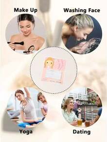 10个简约休闲白色发夹，女孩编织发饰，波浪刘海发夹，耳夹，颈夹，单字发夹，适合外出、运动、度假、演出、下午茶等场合，经典休闲百搭发饰，情人节、感恩节、复活节、母亲节、返校季、护士节的理想实用礼物 - 白色 - 查看 6